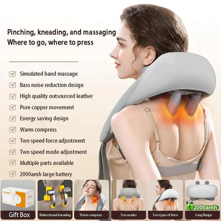 3d Kneading Massager | Neck & Shoulder Massager