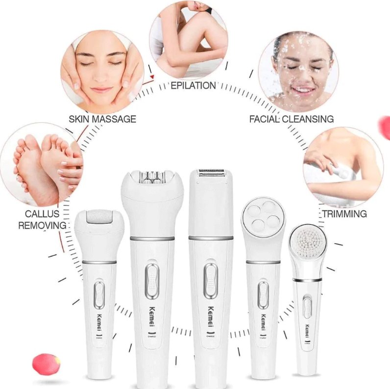 5-in-1 Beauty Tools | Kemei 5-in-1 Beauty Tools Kit