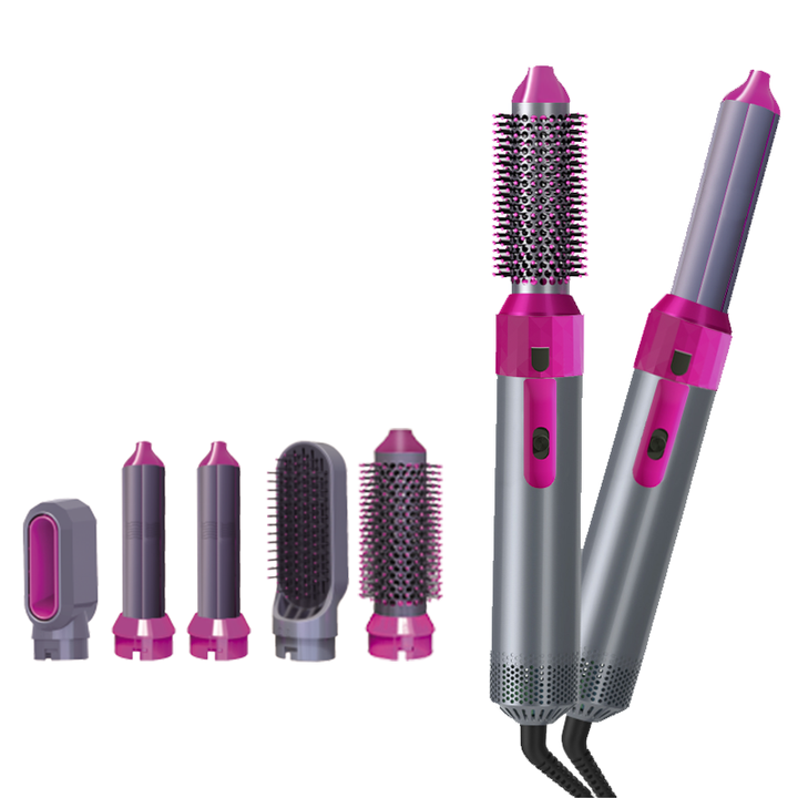 Hot Air Brush 5 in 1  Hairdryer Brush-air Styler - Volumizer Hair Straightener For Women